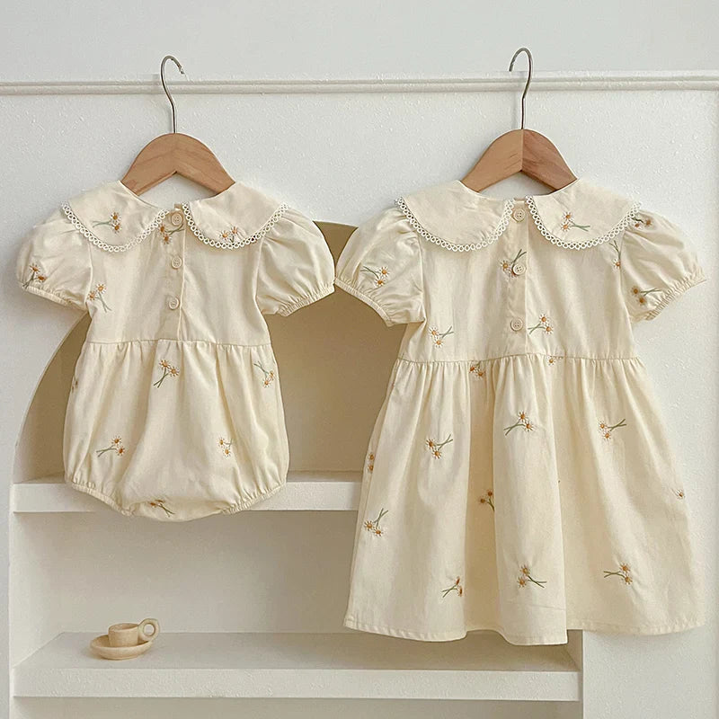 Romper/Vestido Infantil Doce Margarida
