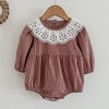 Romper/Vestido Infantil Xadrez Canela