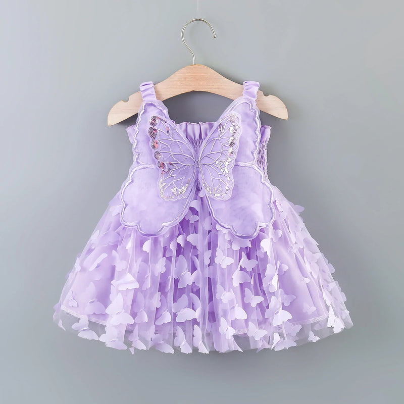 Vestido Infantil Borboleta Encantada