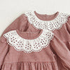 Romper/Vestido Infantil Xadrez Canela