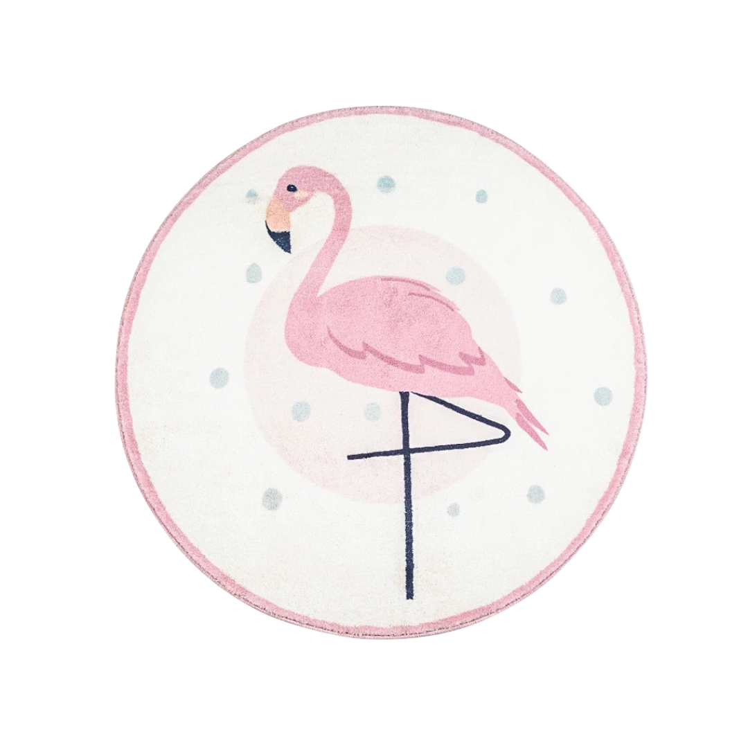 Tapete infantil flamingo decorativo para quarto