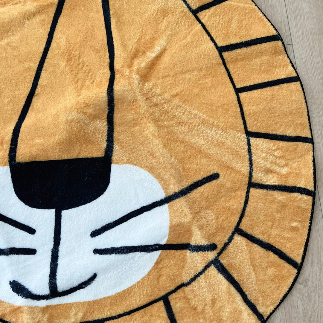 Tapete Infantil AnimaKids Tigre com design educativo para o quarto de bebê