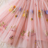 Vestido Infantil Tule Jardim Encantado