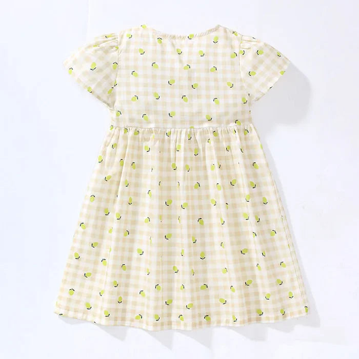 Vestido Xadrez Infantil Limonada