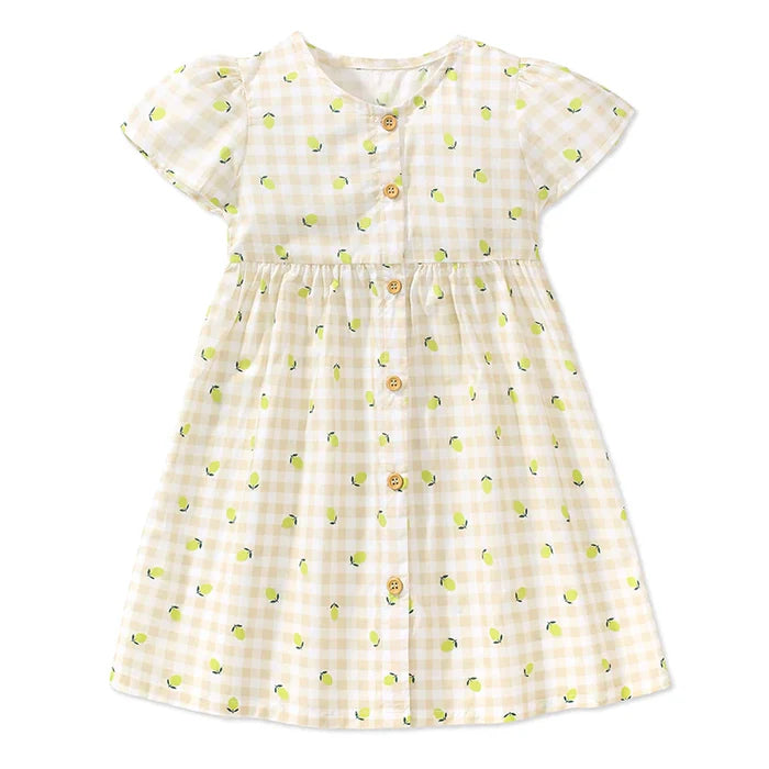 Vestido Xadrez Infantil Limonada